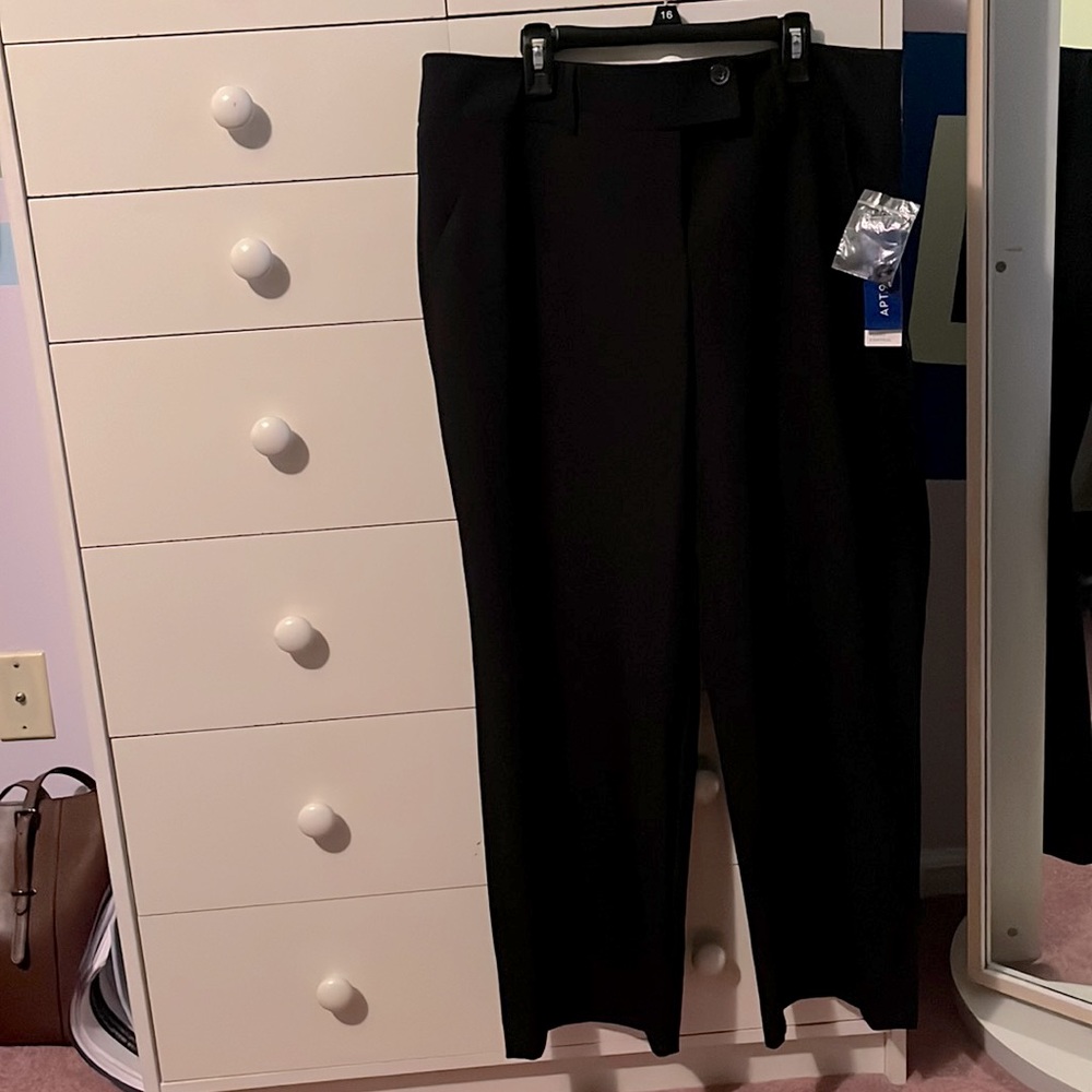 NEW WITH TAGS. black dress pants. nice quality.